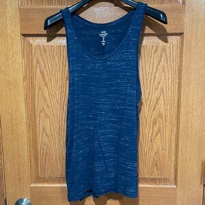 GAP LUXE T Women’s L Blue Stretch Sleeveless Lightweight Shirt Tank Top